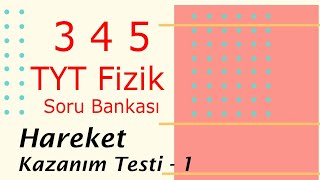 345 TYT FİZİK  44 45 Sayfa Hareket  Kazanım 1 [upl. by Merriman960]