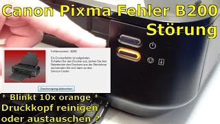 Canon Pixma B200 Error  Fehler beheben FIX  English subtitles [upl. by Negah]