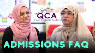 QCA Admissions Process FAQ [upl. by Nauqe]