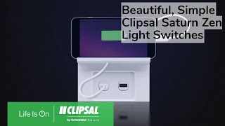 Beautiful Simple Light Switches  Clipsal Saturn Zen [upl. by Enneirb]