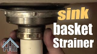 How to replace basket strainer kitchen sink drain Easy Home Mender [upl. by Okun]