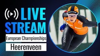 LIVE  European Championships session  Heerenveen 2024  SpeedSkating [upl. by Elburr818]