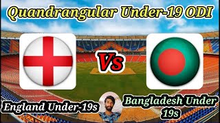 England Under19s v Bangladesh Under19s  Match 11  Quandrangular Under19 Series in India [upl. by Neellok]