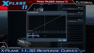 X Plane 11  Version 1130 Control Setup Tutorial Response Curves [upl. by Bathsheba]