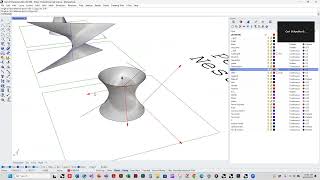 Surface Construction  Hyperboloid and Hyperboloic Paraboloid Nesting [upl. by Ahsiem218]