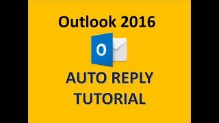 Outlook 2016  Auto Reply Tutorial  How to Set Up Automatic Out of Office Email Message in MS 365 [upl. by Cyndie550]