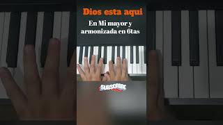 🎹Como tocar la melodía de Dios esta aquí con dueto en 6tas piano tutorial pianopasoapaso parati [upl. by Erdnael]