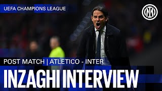 SIMONE INZAGHI INTERVIEW  ATLETICO MADRID 21 INTER 32 on penalties 🎙️⚫🔵 [upl. by Odranreb58]