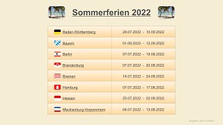 Sommerferien 2022 [upl. by Yrailih]