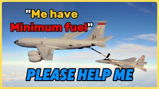 F16 Runs Out of Fuel MidAir Smart ATC Saves the Day with Epic Refuel [upl. by Ahseken859]