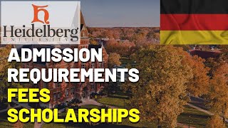 How to Apply to the Heidelberg University  Admission Requirements  Fees for International Students [upl. by Atorod832]