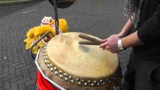 Chinese New Year 2012  Lion Dance Drumming Demo at Wai Yee Hong [upl. by Ynafets]