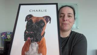 Review of Create Your Own Framed Wall Art Pet Portrait [upl. by Garlaand]