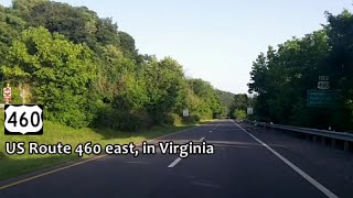 US Route 460 east in Virginia  from Glen Lyn to Blacksburg Virginia Tech [upl. by Nydroj693]