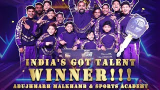 Indias Got talent 10 winning moment  Abujhmarh Malkthamb amp Sports academy  Winning moment [upl. by Imot]