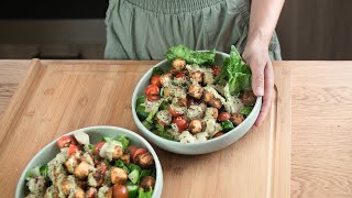 EASY vegan CAESAR SALAD Shorts [upl. by Boswall131]