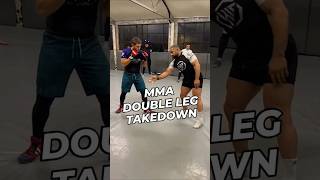 MMA Double Leg Takedown mma wrestling jiujitsu martialarts [upl. by Kcirdahs]