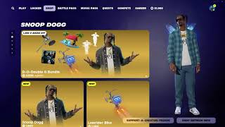 Gameplay Skin Snoop Dogg Fortnite Présentation Cosmétique et Emote Pack Remix Chapitre 2 [upl. by Ellebasi193]