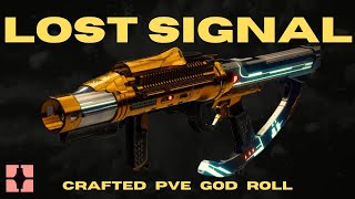 LOST SIGNAL PVE God Roll  Crafting Guide  New Stasis Grenade Launcher  Destiny 2 [upl. by Lelith926]