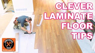 Laminate Floor Installation for Beginners  9 Clever Tips [upl. by Nahtnamas38]