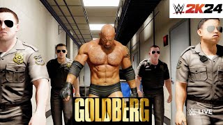 Goldberg Entrance Wwe2k24  With Entrance Music and goldberg chantswwe wwe2k24 goldberg [upl. by Otsirc]