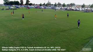 Nathan KalapalaDavis Legacy Showcase 2023 Touches  SV Eagles PSG vs Turlock Academica Jrs 05b NPL [upl. by Duthie479]