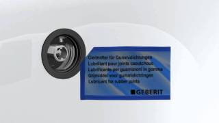 Geberit installatie voor Push controle bad sifon [upl. by Weil]