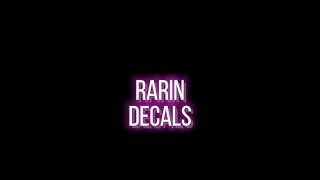 Rarin  Decals lyric video [upl. by Jobie553]