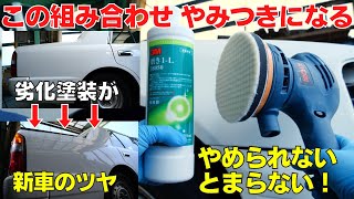 色あせガサガサ塗装が新車に！格安バフと３Ⅿの相性抜群でした [upl. by Adham]