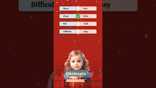 KIDSSPTV Common antonyms in English childrens English learning English l animation children [upl. by Meesak]