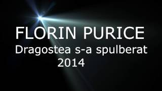 Florin Purice  Dragostea sa spulberat  HiT 2014 [upl. by Portugal]