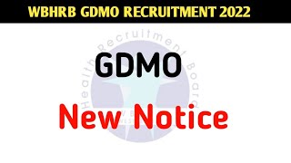 NEW NOTICE FROM WBHRB 2022  GDMO RECRUITMEN NEW UPDATE 2022 MEDICAL OFFICER RECRUITMENT 2022 WBHRB [upl. by Stronski]