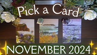 🍃🔮 NOVEMBER 2024 🔮🍃 Messages amp Predictions ✨ Detailed Pick a Card Tarot Reading [upl. by Guerin]