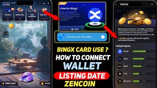 ZenCoin Listing Date  ZenCoin BingX Card Use क्या है  ZenCoin में Binance Wallet Connect [upl. by Yahska]