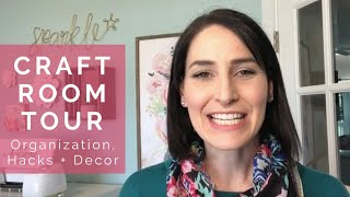 Craft Room Tour 2020  Scrapbooking Cricut Cardmaking Organization and Decor Ideas [upl. by Akila]