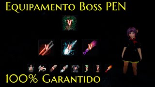 Black Desert Equipamento Boss PEN 100 Garantido [upl. by Adekan648]