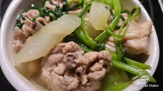 TINOLANG MANOK WITH PAPAYA amp KANGKONG CHICKEN TINOLA RECIPE [upl. by Lewap]