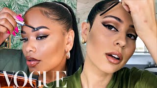 I FOLLOWED ALEXA DEMIES 90S GLAM TUTORIAL  Vogue Beauty Secrets  Arnellarmon [upl. by Aiciles]