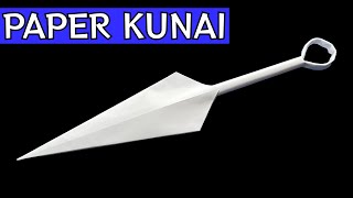 How to Make a Kunai Knife from Paper  Paper Weapons  Paper Crafts [upl. by Leirvag816]