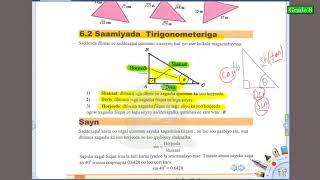 FASALKA 8AAD  XISAAB  CUTUBKA 6AAD  SAAMIYADA TIRIGNOOMATARI  CASHARKA 3AAD [upl. by Sara]