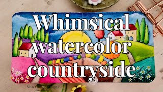 Tiny Whimsical Watercolor Countryside [upl. by Sauer]