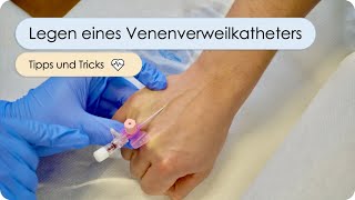 Legen eines Venenverweilskatheters  Schritt für Schritt iv Zugang legen Viggo PVK VVK [upl. by Ellennahc]