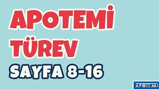 Apotemi Türev Sayfa 816 Çözümleri  APOTEMİ YAYINLARI [upl. by Yusem]