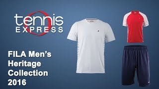 Fila Mens Heritage Collection 2016  Tennis Express [upl. by Ahtinak]