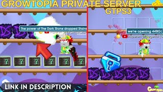 GROWTOPIA PRIVATE SERVER GTPS3  OPENING GACHA DARK STONE BLOCKS  GROWTOPIA [upl. by Attenyl]