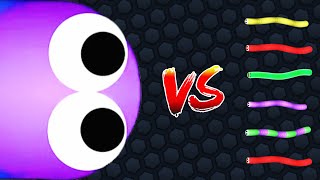 GIANT SNAKE Biggest Mistake Ever 😱  Epic Slitherio Gameplay [upl. by Davida672]