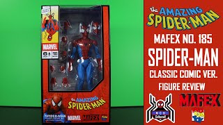 Mafex SPIDERMAN Classic Comic Version Marvel No 185 Amazing Medicom Figure Review [upl. by Oilerua]