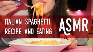 ASMR eng  🍝 Easy Italian Spaghetti with Tomatoes 🍝 RECIPE  EATING SOUNDS [upl. by Dion]