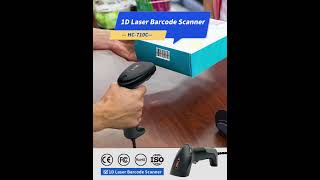 JR HC657 Barcode Scanner Wired Wireless Bluetooth Reader for Supermarket Shop [upl. by Nealah]