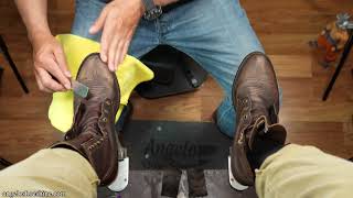 GOOD NIGHTS SLEEP GUARANTEED  Angelo Shoe Shine ASMR [upl. by Cini822]